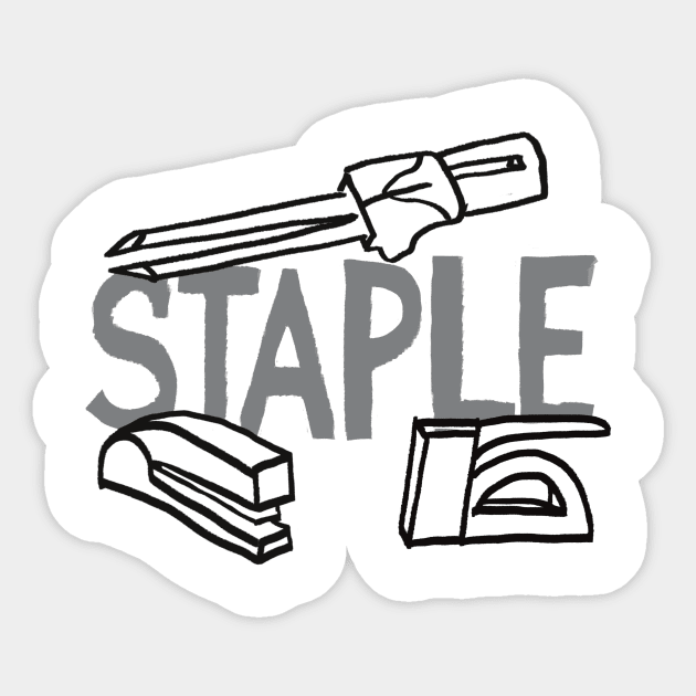 Staplers Sticker by mikepaget